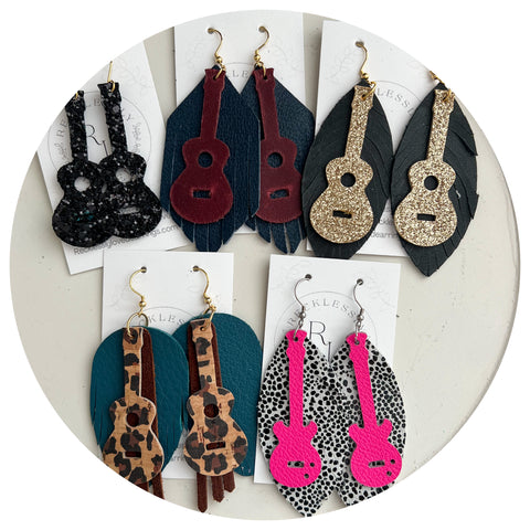 Guitar Earrings