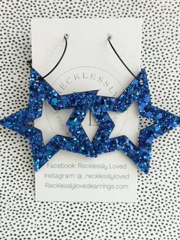 Sparkle Star on Hoop