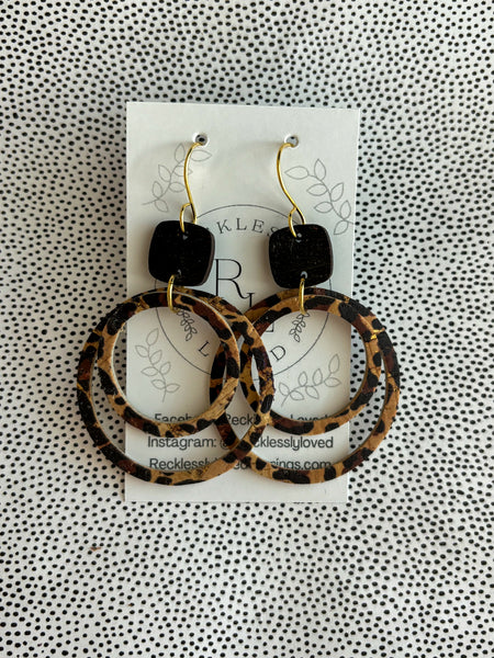 Leopard Hoops