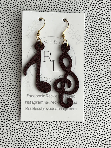 Music Note Earrings