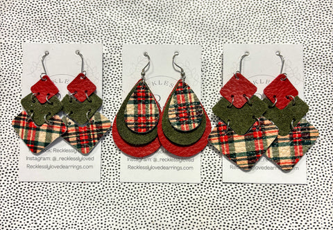 Christmas Plaid Triple Layers