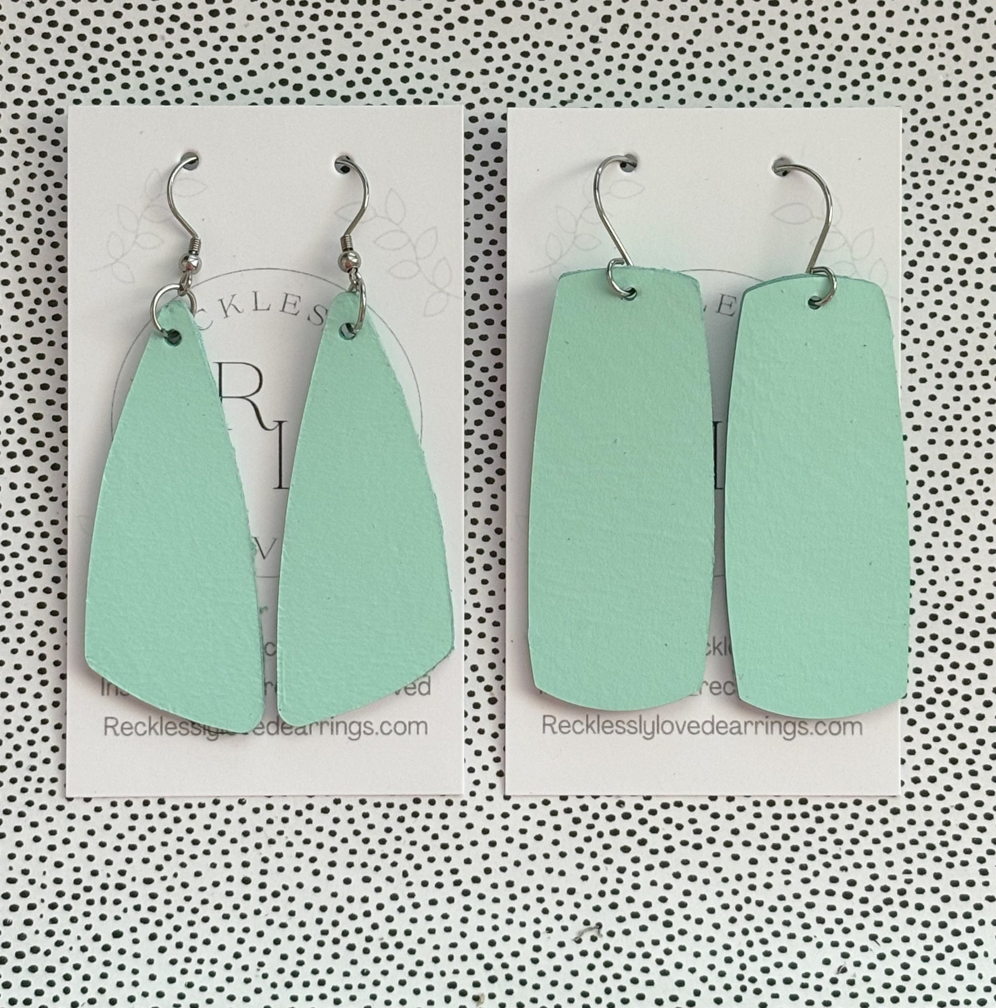 Mint earrings