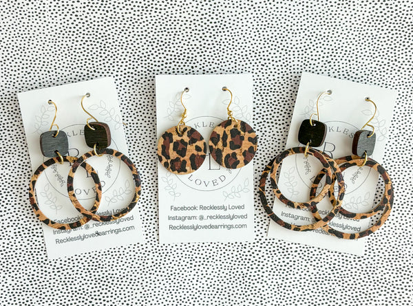 Leopard Hoops