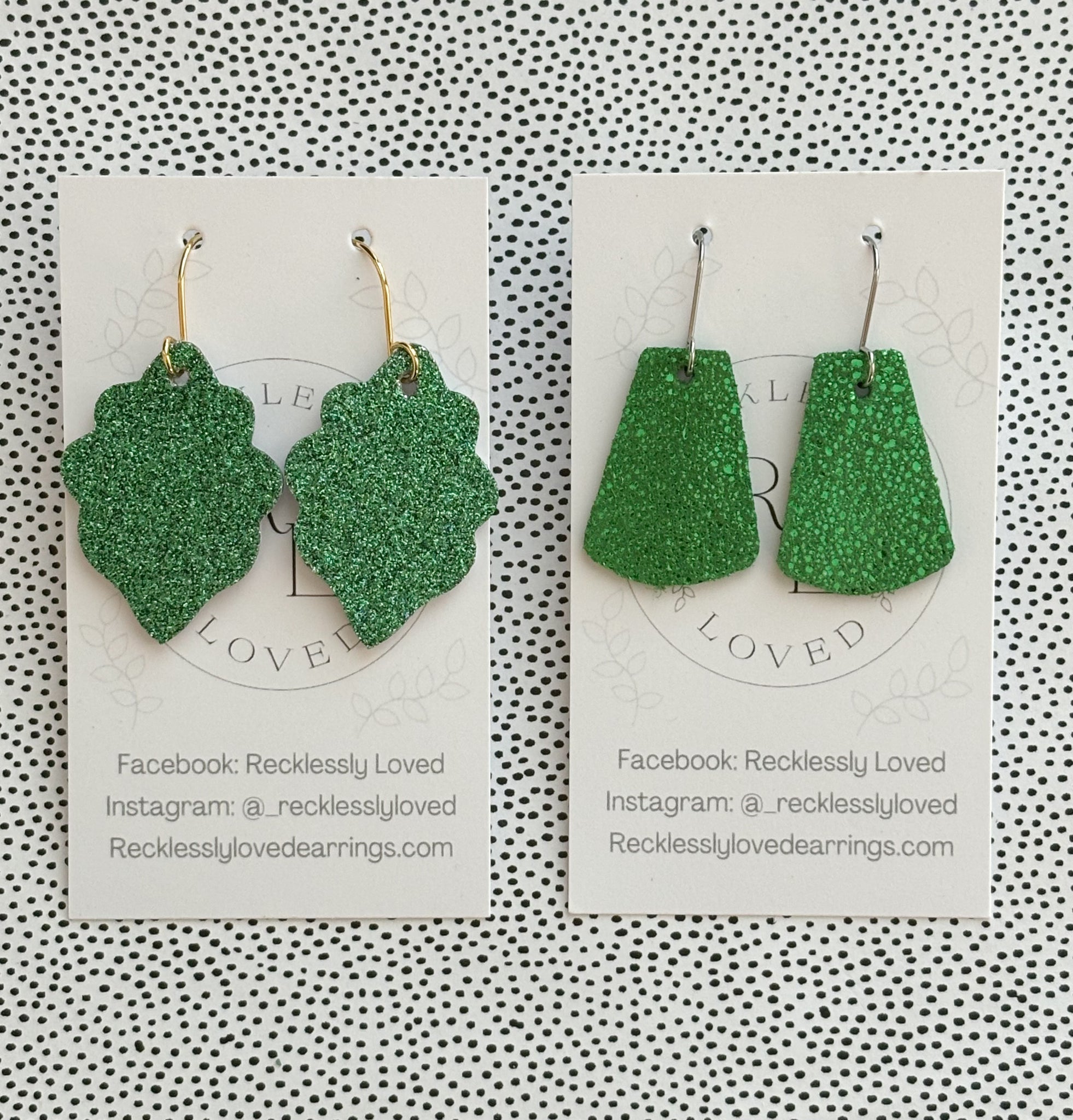 Mini Green Earrings