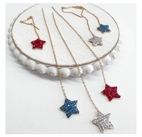 Preorder Star Threaded Earrings