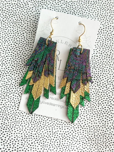 Mardi Gras Earrings