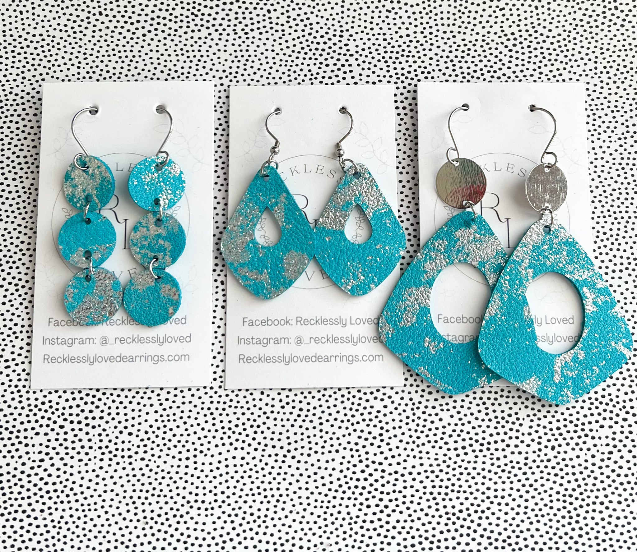 Silver on Turquoise