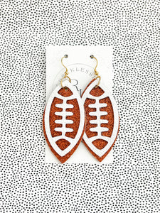 Football Cutout Layered Earrings