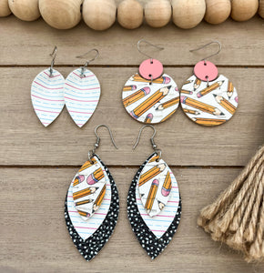 Pencil/ Teacher Earrings