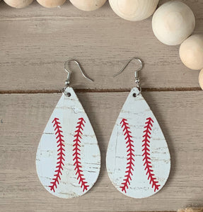 Baseball Earrings