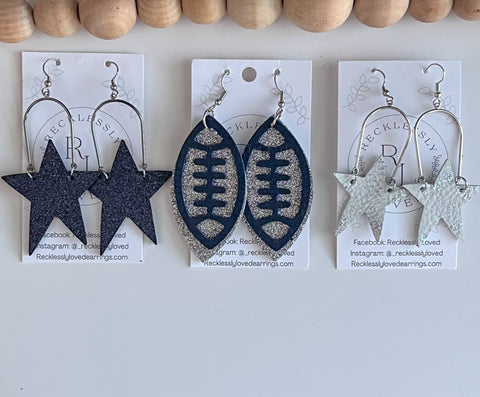 Cowboys Inspired Earrings